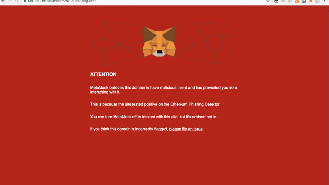 Scam Webseite