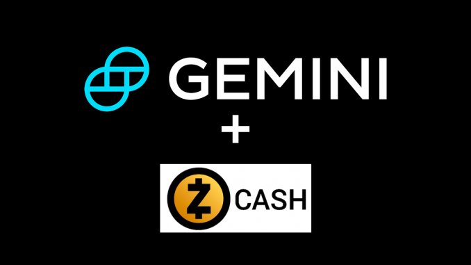 Gemini Zcash