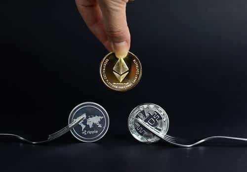 Ripple, Bitcoin adn Litecoin with forks by wuestenigel litecoin photo