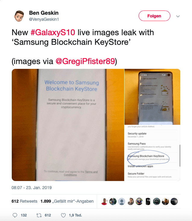 Samsung Galaxy S10 Leak