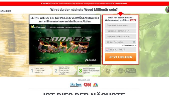 weed millionaire startseite