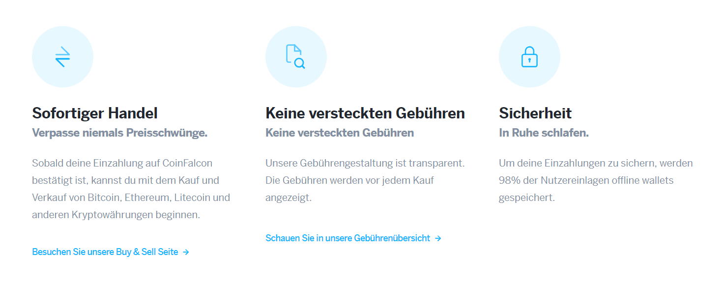 Coinfalcon Erfahrungen Besonderheiten
