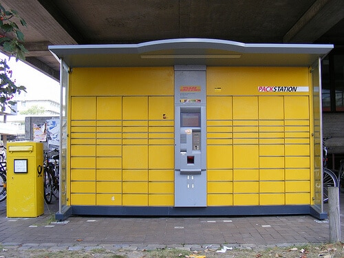 Packstation, Deutsche Post - DHL, Bremen University. by sludgegulper deutsche post photo