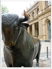 Frankfurt am Main - Bulle und Bär vor der Börse by Jorbasa börse photo