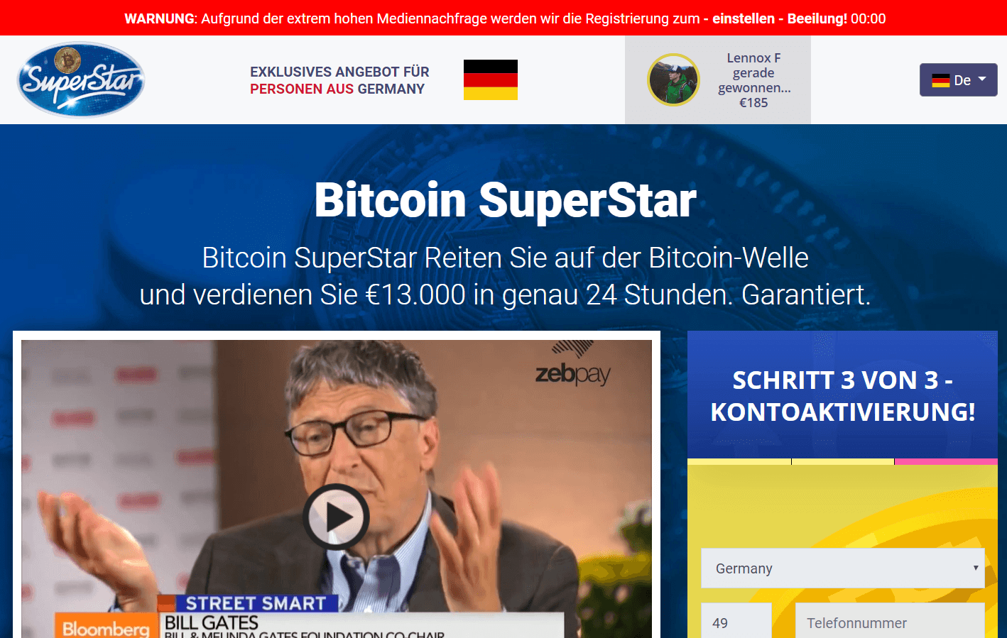 bitcoin superstar seriös