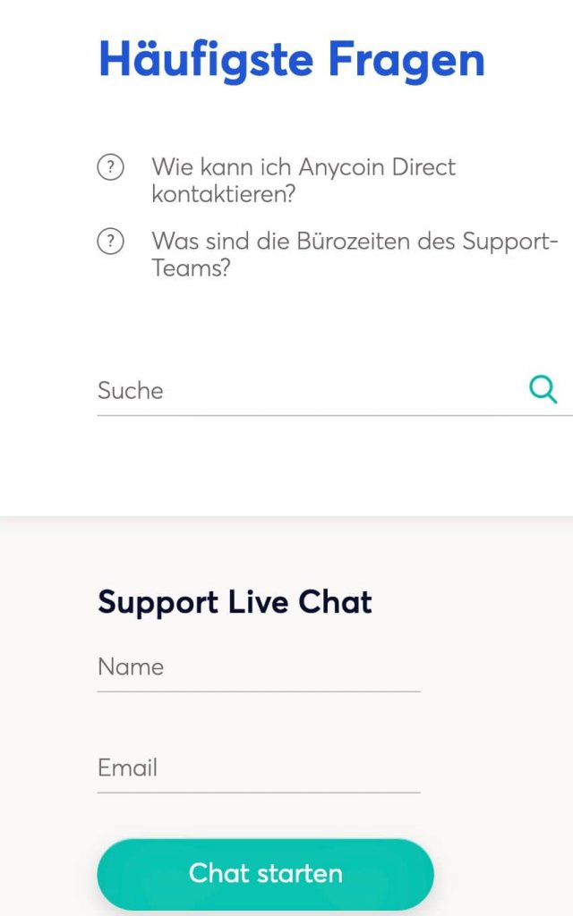 Anycoin Direct Support & Livechat