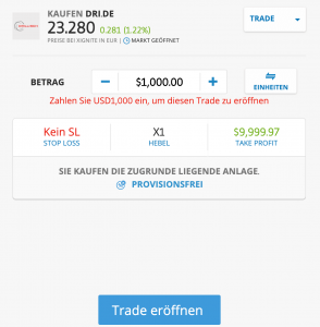 Drillisch Aktie kaufen mit eToro