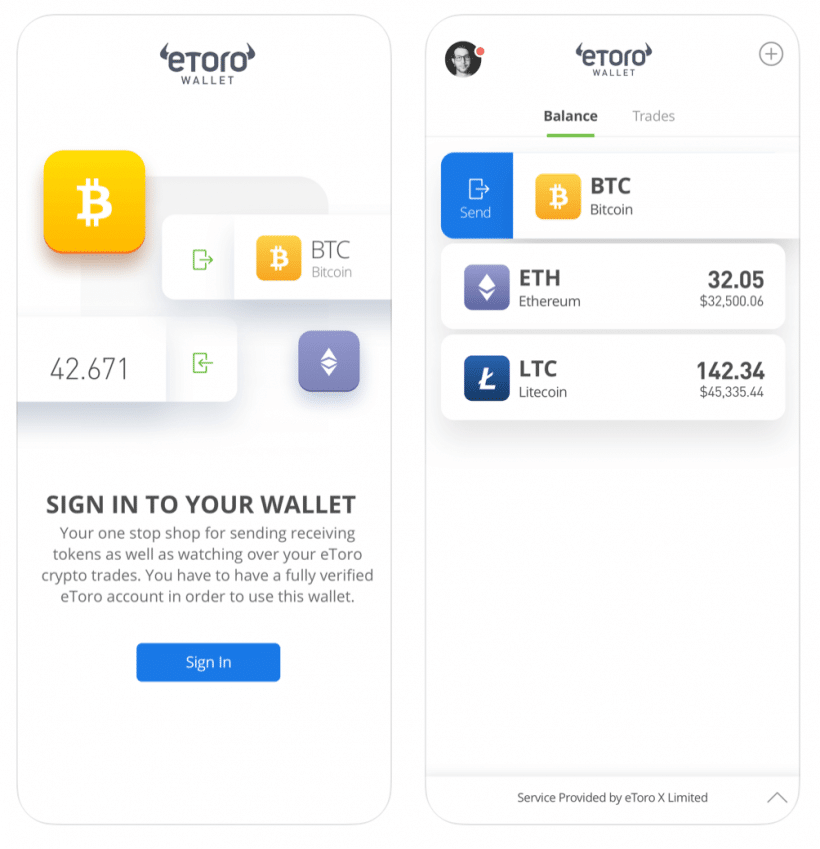 Etoro Wallet App