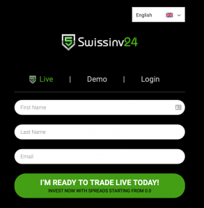 SwissInv24 Anmeldung
