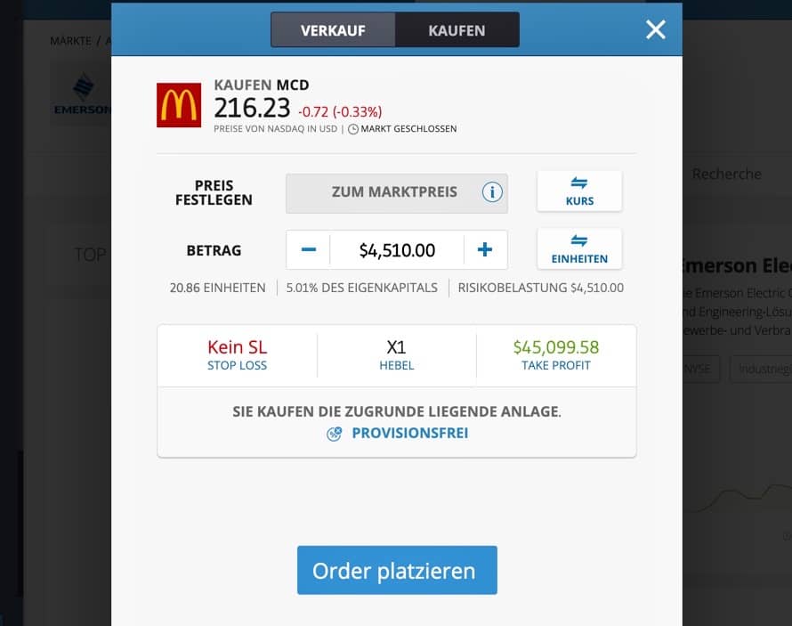 McDonalds Aktie kaufen _ etoro