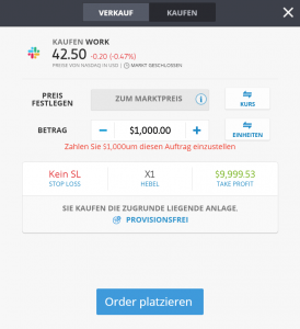 Slack Aktie kaufen