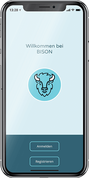 Bison App Anmeldung