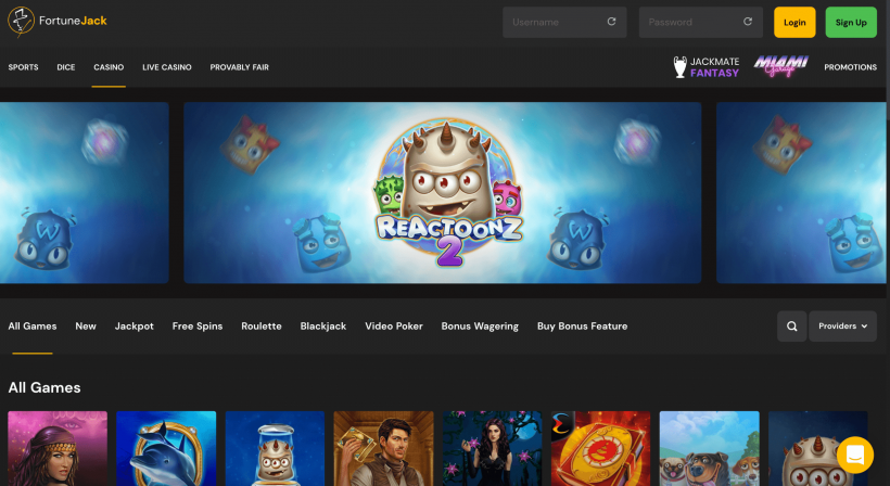 Fortune Jack Spiele