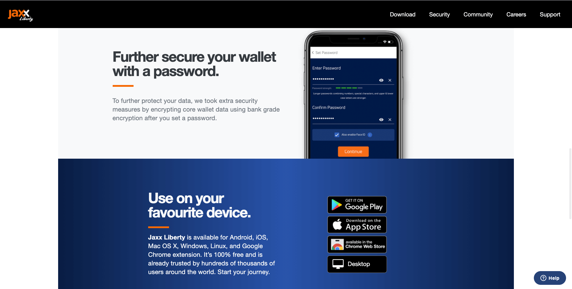 Jaxx Wallet App