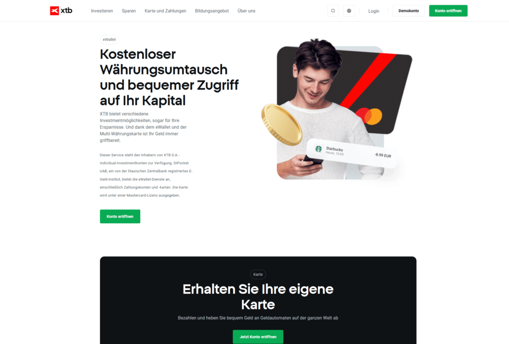 XTB Kartenzahlung