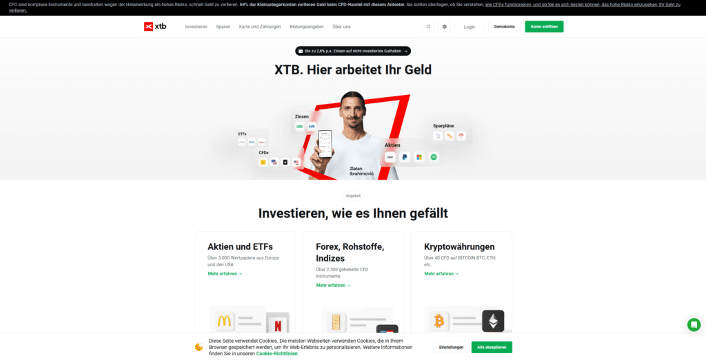 XTB homepage