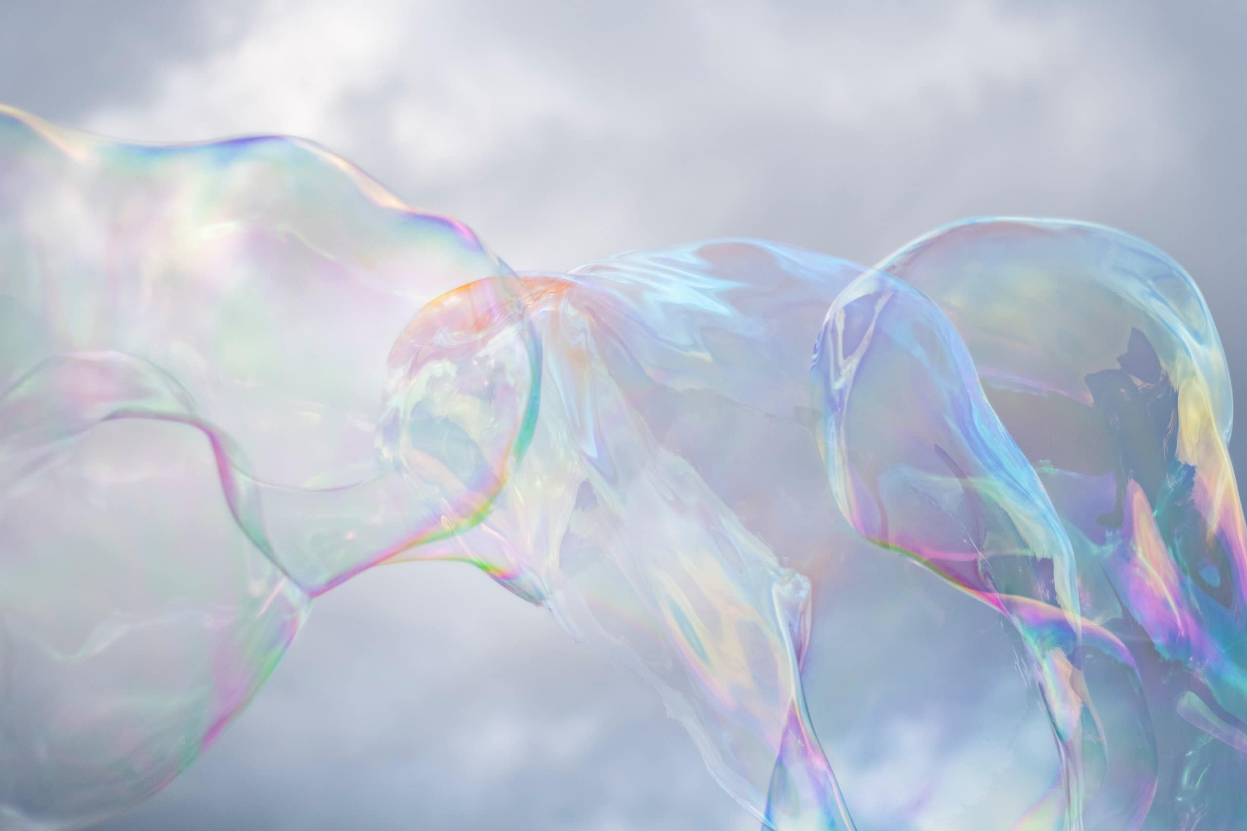 iridescent bubbles