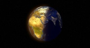 Die Zukunft - Erde bei Tag und Nacht