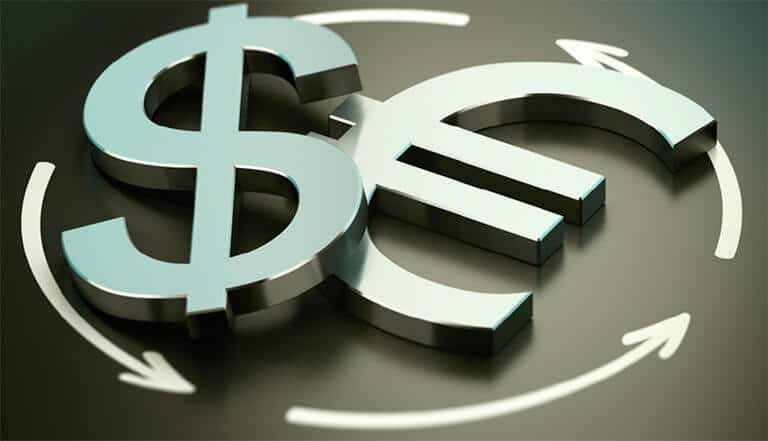 Euro Dollar 3D Logo