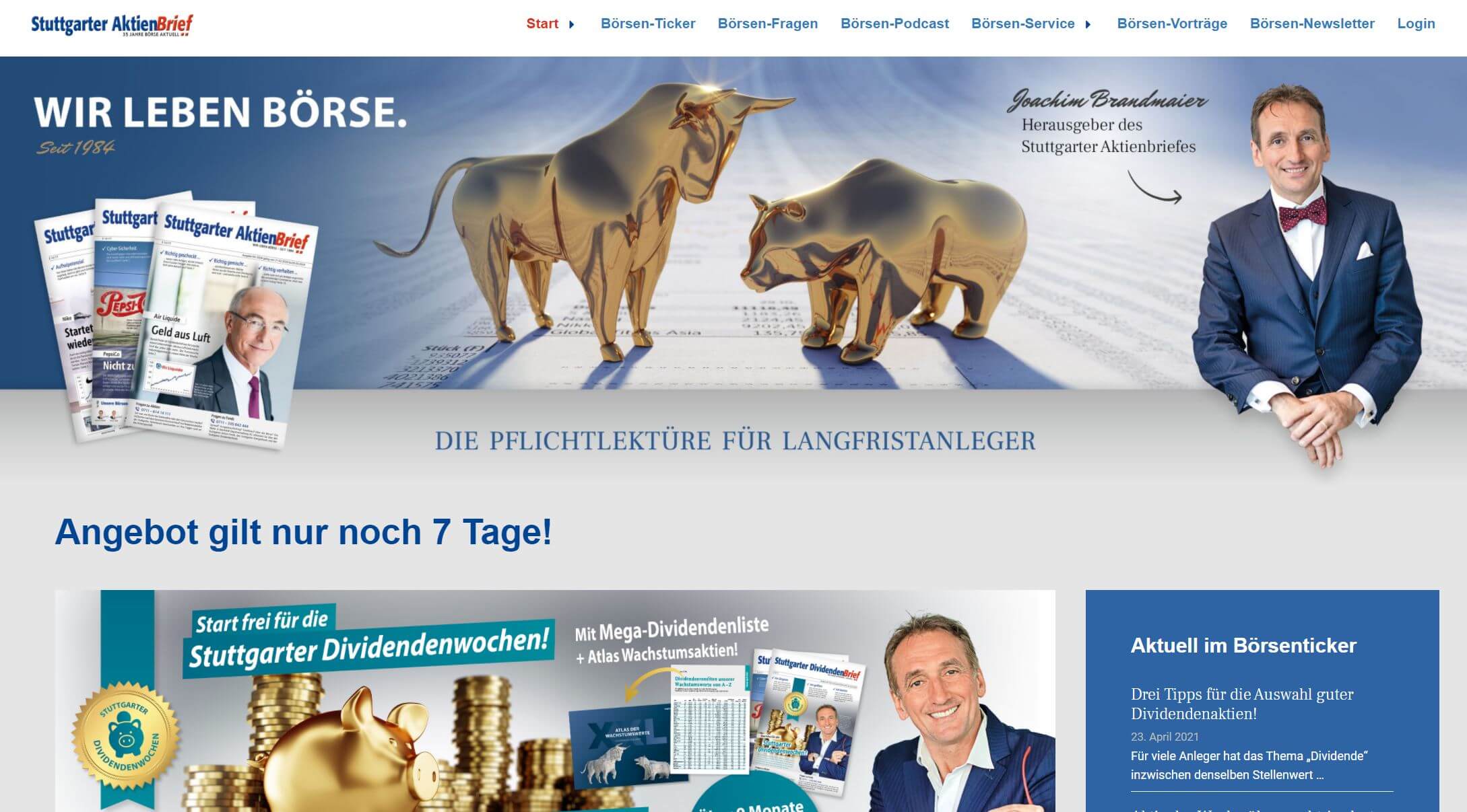Stuttgarter Aktienbrief Startseite
