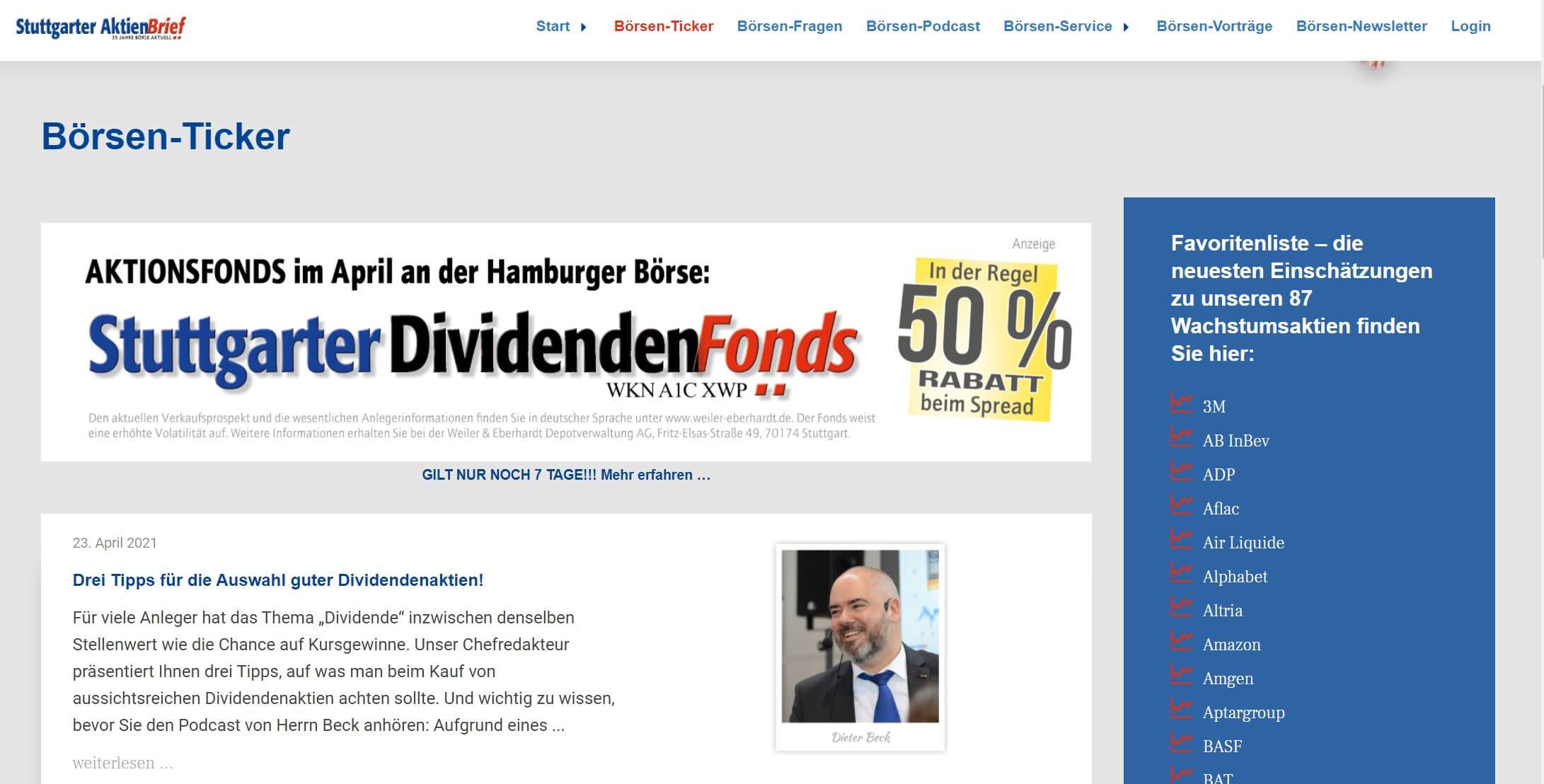 Stuttgarter Dividendenfonds