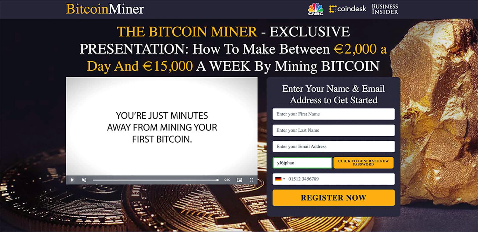 BitcoinMiner Startseite