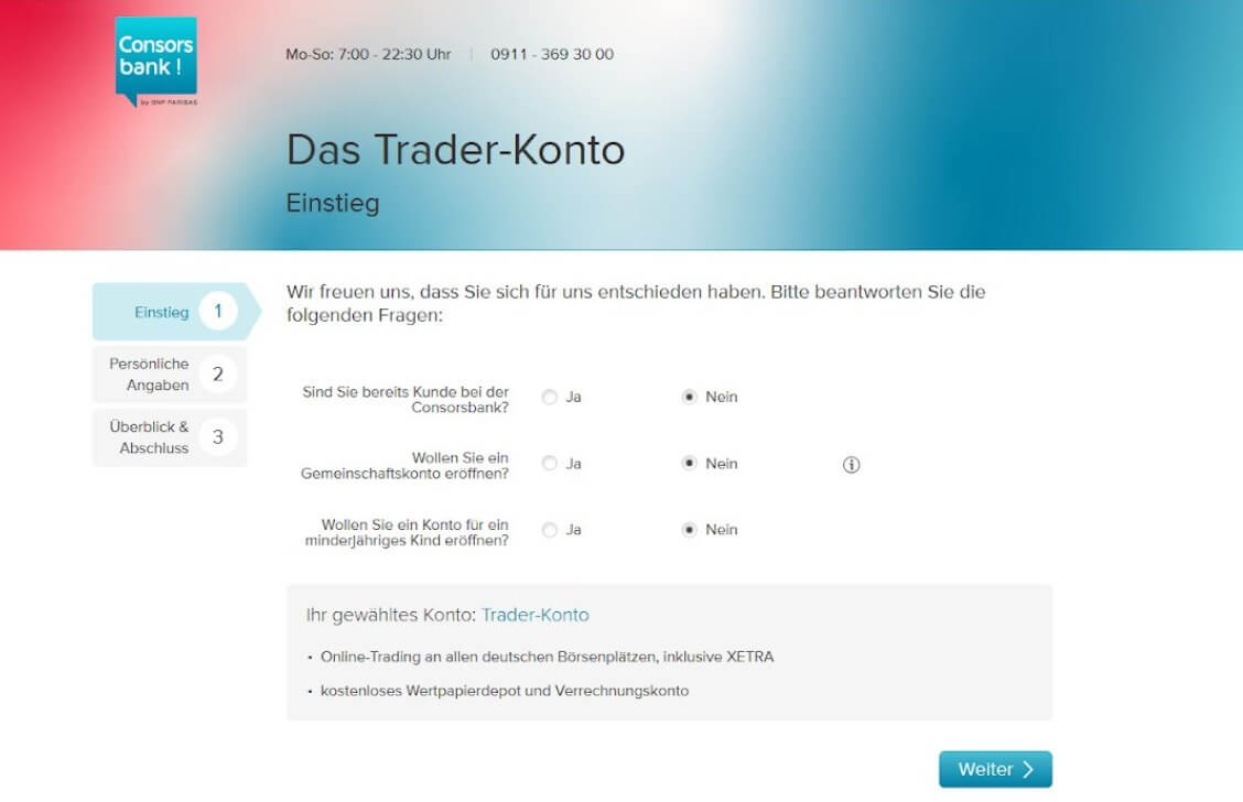Consorsbank Trader-Konto