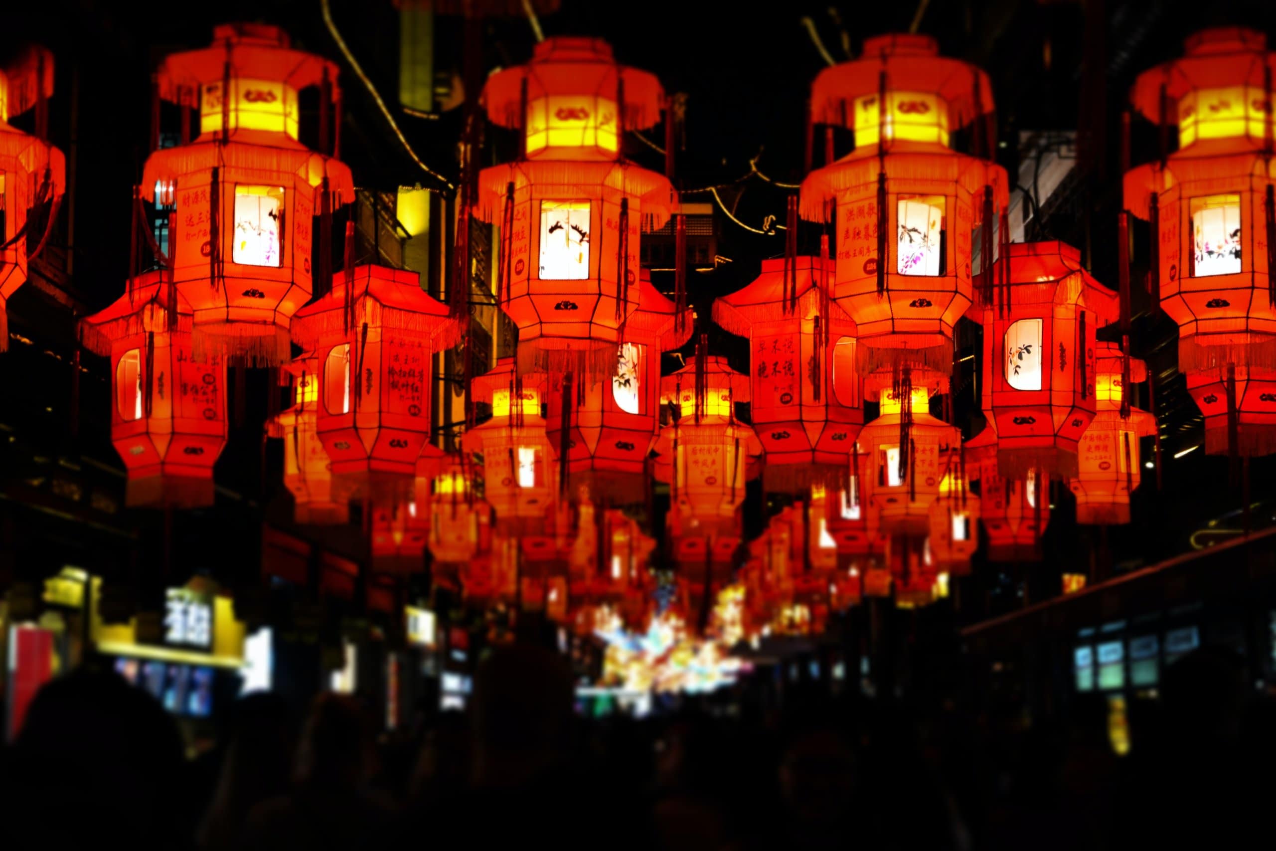 hanging lanterns
