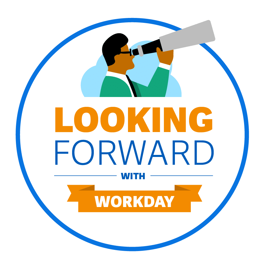 workday online werbung "looking forward with workday"