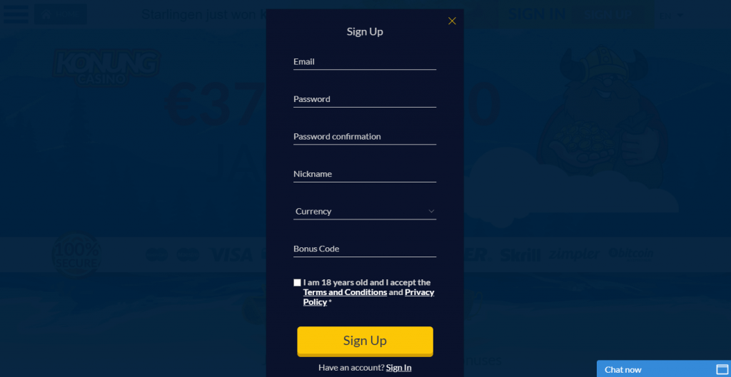 konung casino registrierung