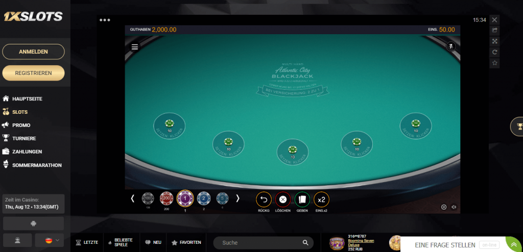 1xslots Casino Test