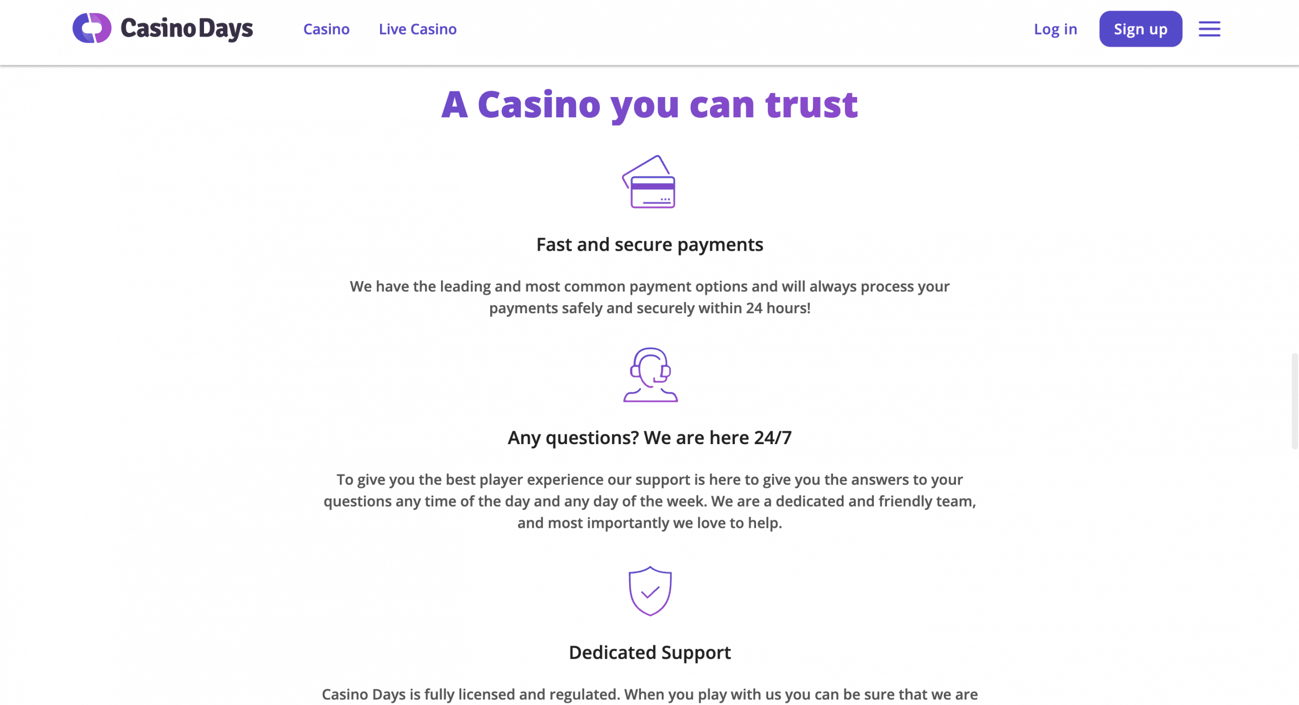 casinodays sicherheit