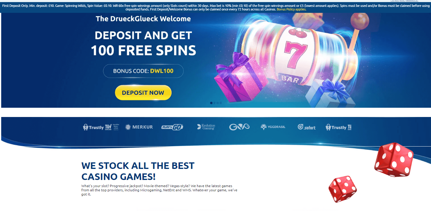 drückglück casino startseite