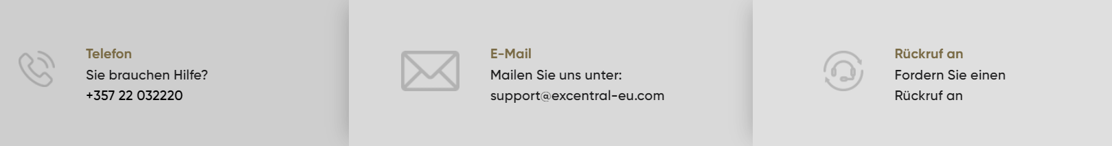 eXcentral Kundensupport