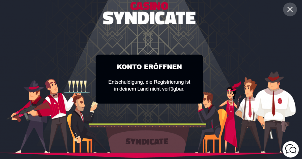 syndicate casino registrierung
