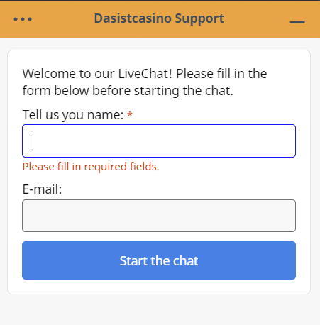dasistcasino live chat