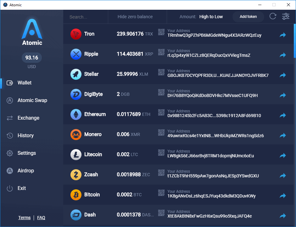 Atomic Wallet Coins
