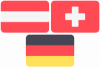 Deutschland Schweiz Oesterreich Flagen