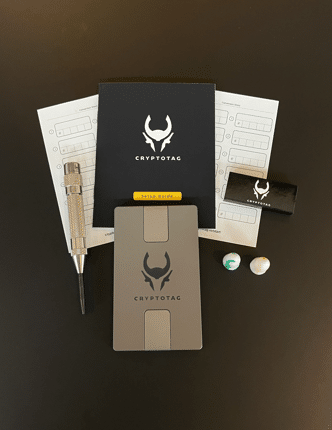 cryptotag top box contents