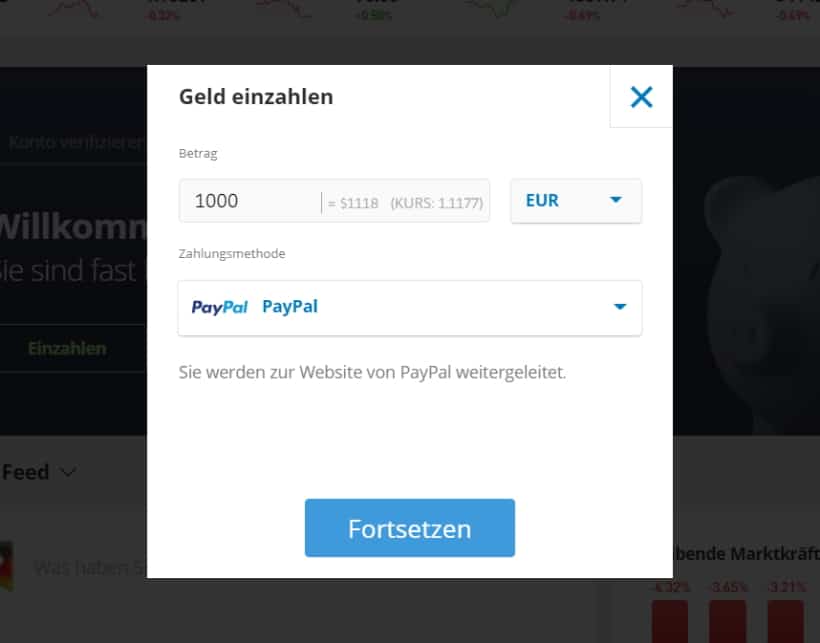 eToro Paypal Verkauf