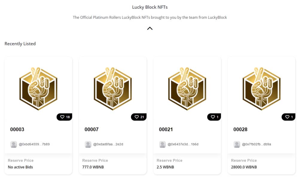 Acheter Lucky Block NFTS