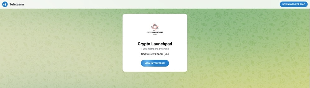 Crypto Launchpad Telegram