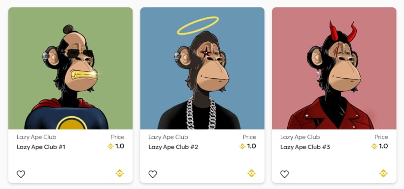 Lazy Ape Club NFTs