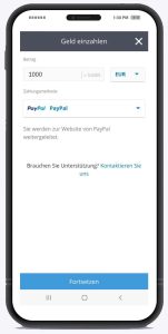 eToro Aktien kaufen App Paypal