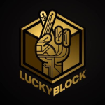 lucky block logo schwarz