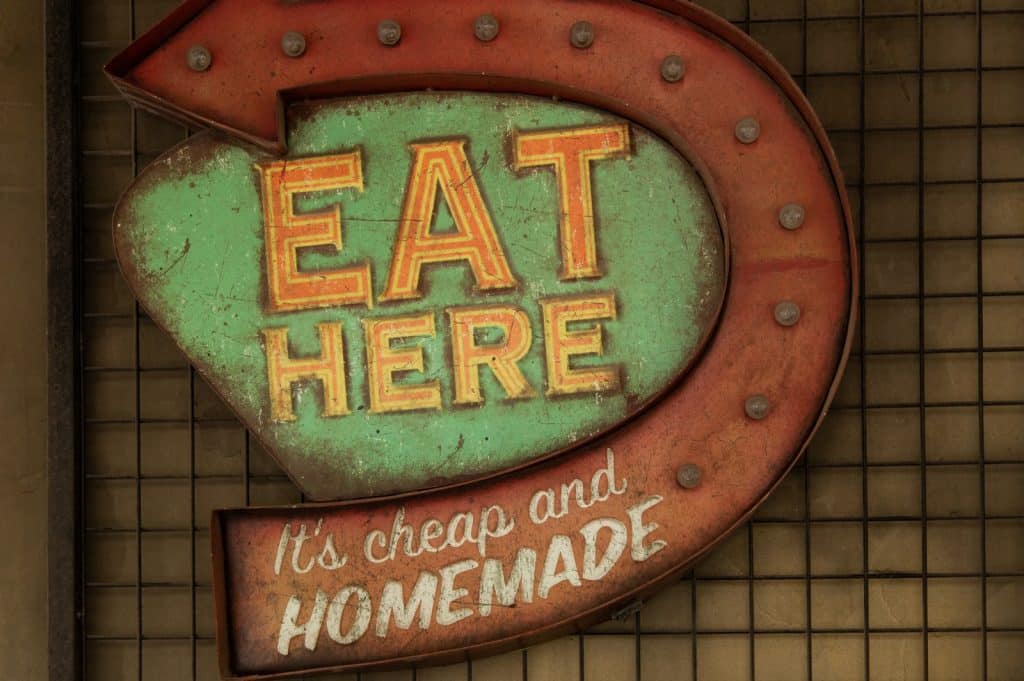 Eat Here its cheap and homemade