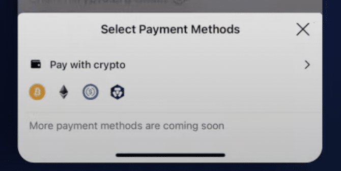 Crypto.com Zahlungsmethoden