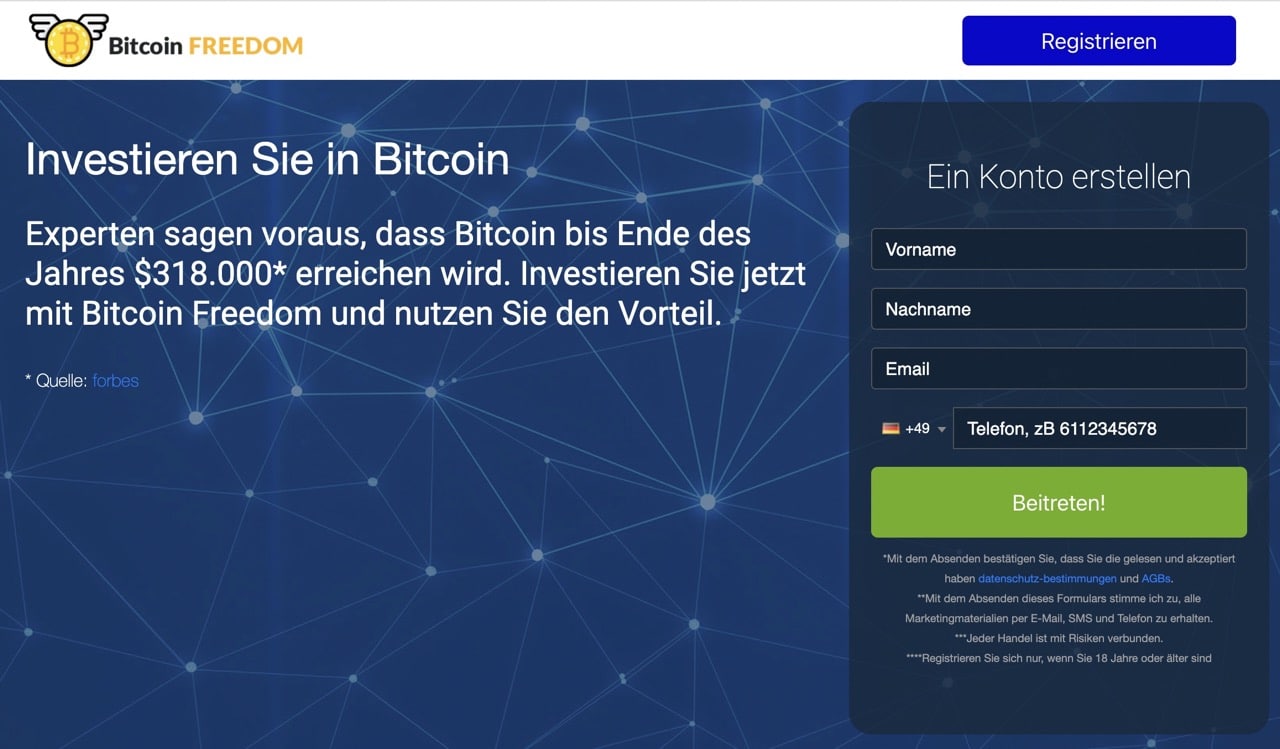 Bitcoin Freedom Startseite