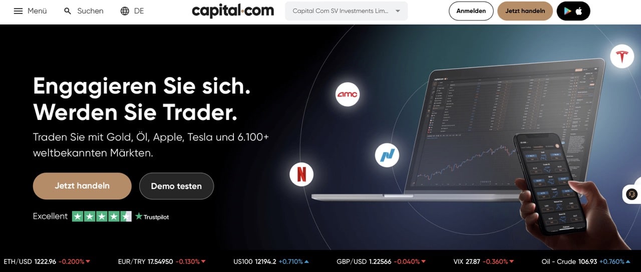 Capital.com Startseite new