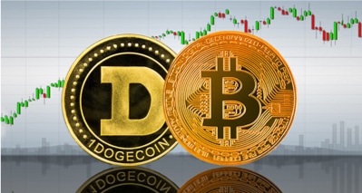 Dogecoin vs Bitcoin Beitragsbild